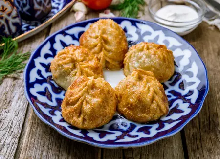 Raviolis chinois frits
