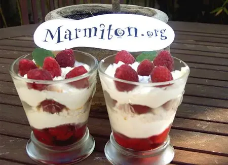 Tiramisu meringué aux framboises
