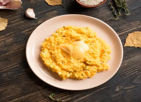 Risotto crémeux au skyr et potimarron