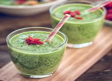 Green smoothie d’hiver