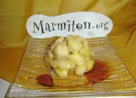 Pommes poêlée à la cannelle et son caramel déglacé à la crème
