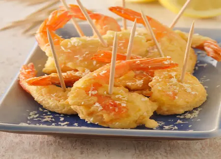 Beignets de gambas épicés