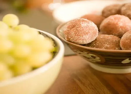 Beignets moelleux aux raisins frais