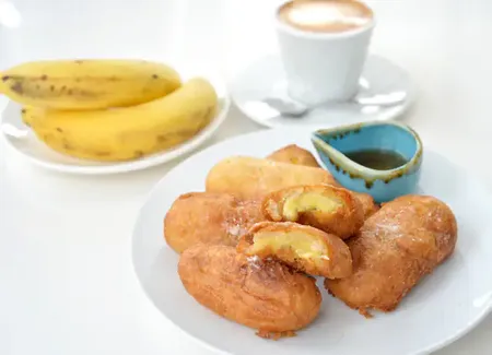 Beignets à la banane de l'île maurice