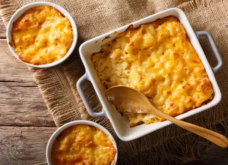 Gratin de macaronis de mami au gruyère