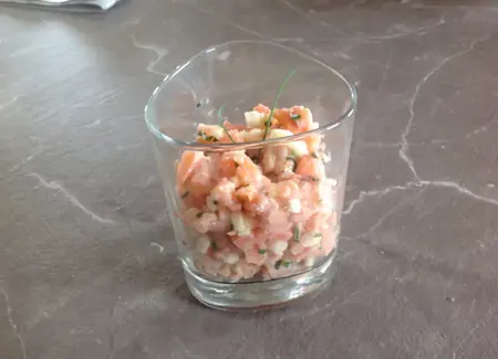 Tartare aux deux saumons acidulé