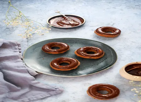 Donuts vegan au chocolat