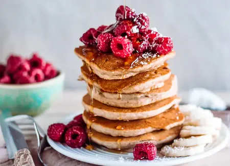 Pancakes banane façon vegane