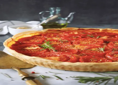 Tarte tomate et fromage
