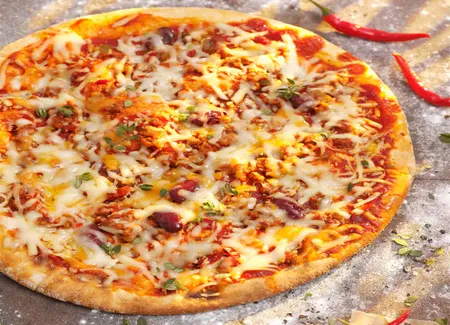 Pizza au chili (ou comment cuisiner un reste de chili)
