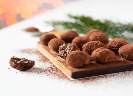 Truffes au chocolat sans beurre