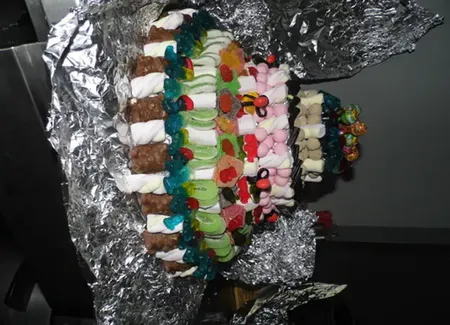 Pièce montée de bonbons