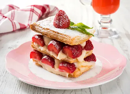 Millefeuille à la fraise