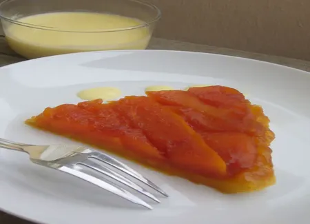 Tarte tatin à la papaye