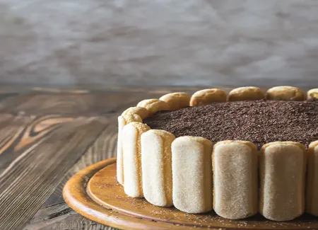 Charlotte au chocolat noir et café