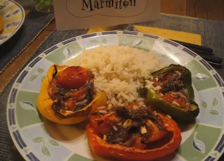 Poivrons italiens aux tomates et anchois