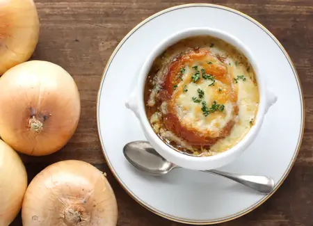 Gratin d'oignons rapide