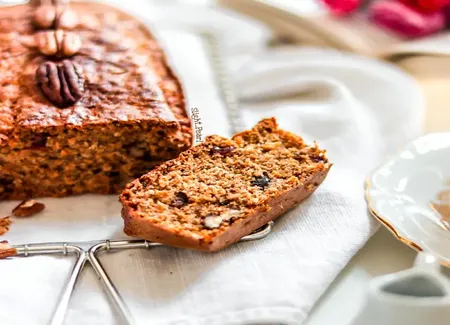 Carrot cake aux noix, cranberries et quatre épices
