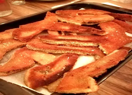 Cèpes panés à l'italienne