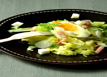 Salade d'hiver au chou vert