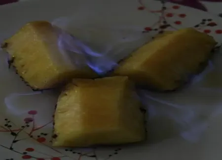 Ananas flambé au rhum