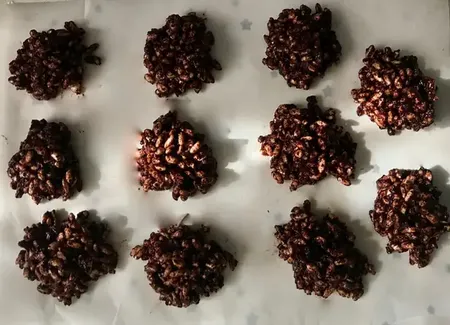 Roses des sables au riz soufflé sans sucre ajouté