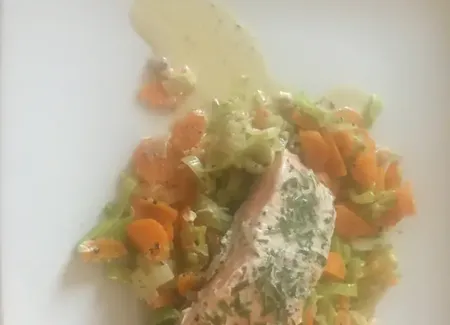 Papillotes de saumon aux légumes