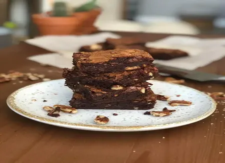 Brownies fondants au chocolat et noix de pécan