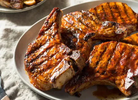 Côtelettes de porc au barbecue - pork chop