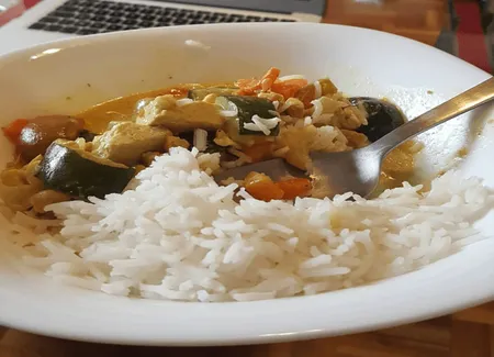 Curry de courgettes végétarien