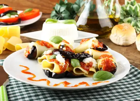 Cannellonis aux aubergines