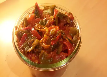 Salade cuite aux poivrons