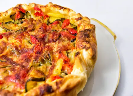Quiche tomates, courgettes et pommes de terre