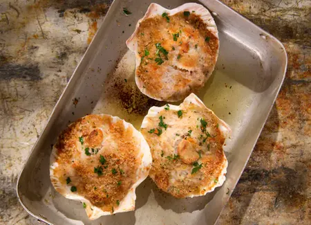Coquilles saint jacques à l'ancienne