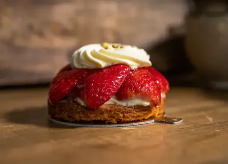 Sablé breton aux fraises de plougastel