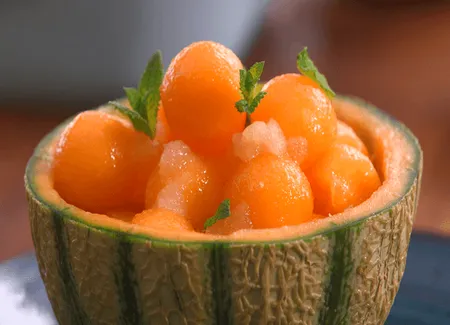 Melon au granité de monbazillac par laurent mariotte