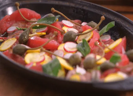 Carpaccio d'aiguillettes de canard par laurent mariotte