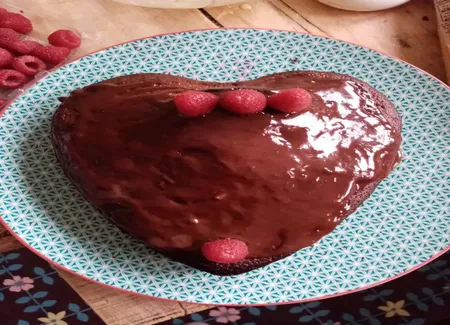 Gateau framboise chocolat