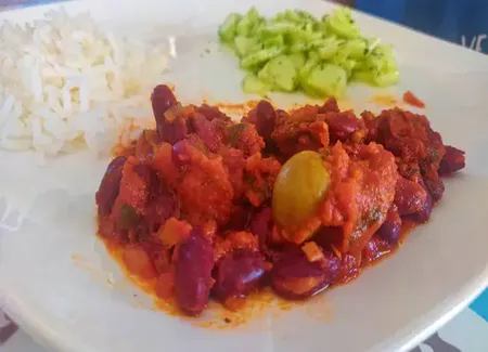 Haricots rouges aux olives