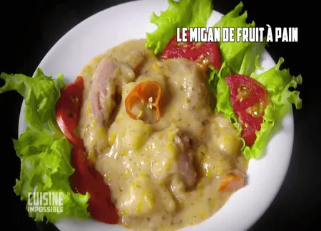 Le migan de fruits à pain à la queue de cochon de julien duboué