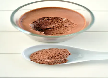 Mousse au chocolat sans sucre