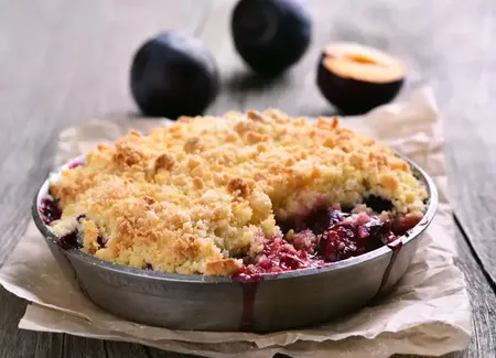 Crumble aux prunes