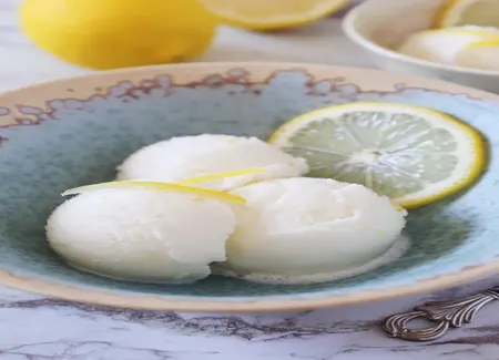 Sorbet au citron et à la fleur de sureau
