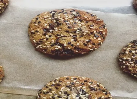 Cookies vegan figues et sésame