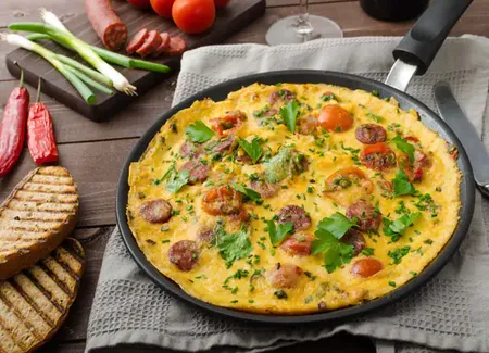 Omelette espagnole au chorizo