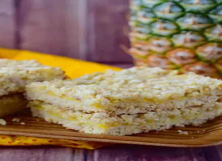 Crumble ananas noisette