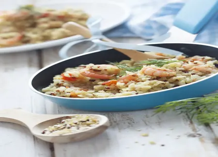 Quinoa aux crevettes