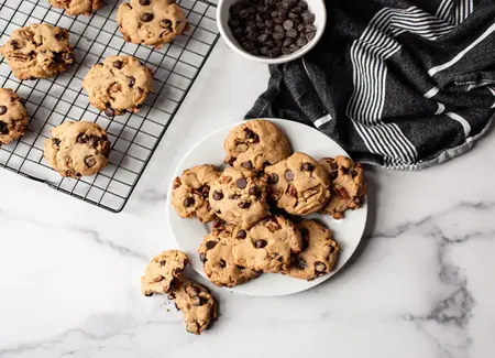 Cookies aux pépites de chocolat et noix de pécan
