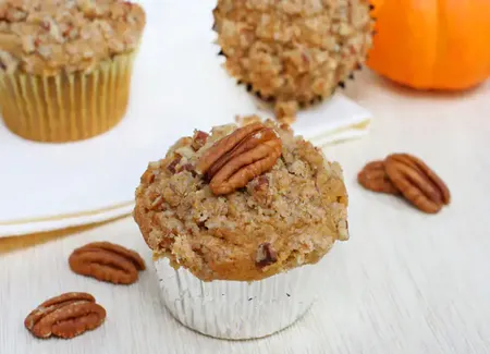 Muffin poire et noix de pécan
