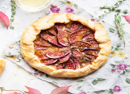 Tarte aux figues et noix